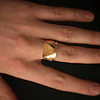 Anillo Plata Osiris Libyan Desert Glass