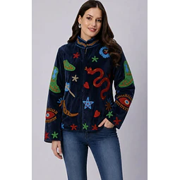 Chaqueta Velvet Bordada