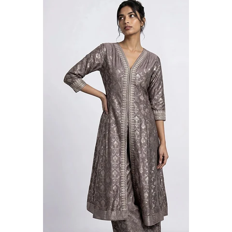 Conjunto Kurta Anarkali Seda