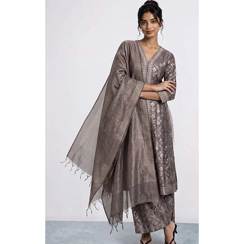 Conjunto Kurta Anarkali Seda