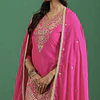 Conjunto Kurta Pantalón Seda Pink 