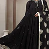 Anarkali Negro Algodón