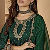 Conjunto Verde Seda Kurta y Pantalón 