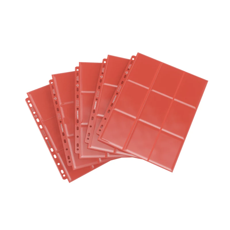 Caja Hojas GG: Sideloading 18-Pocket Pages - Red 50u