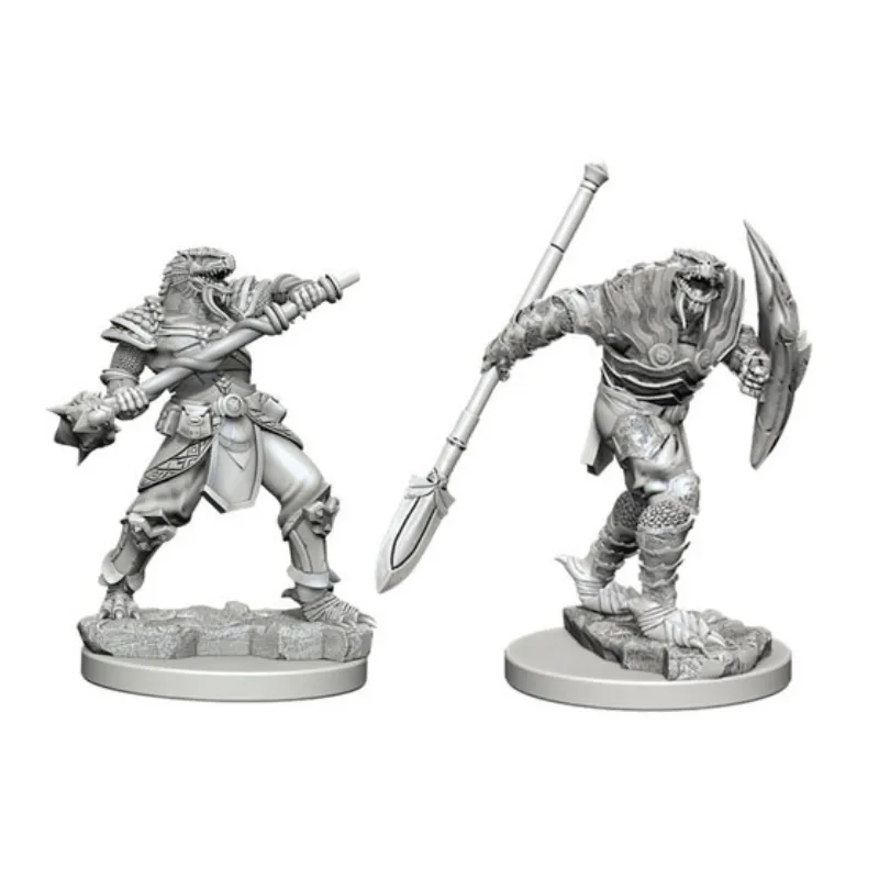 D&D Wave Miniatura - Dragonborn Male Fighter with Spear