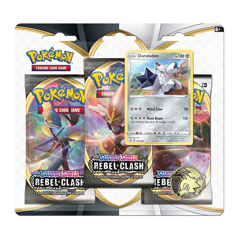 Pack de 3 Sobres Pokémon - Rebel Clash (ESPAÑOL)
