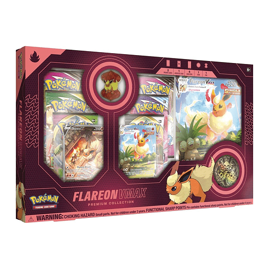 Pokemon Eevee Evolution VMAX Premium Collection - Flareon (INGLÉS)