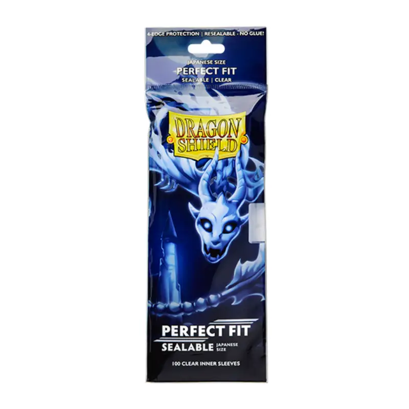 Protectores Dragon Shield Perfect Fit "Clear" - Sealable - Japanese Size