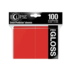Protectores Eclipse GLOSS Standard 100u - Rojo