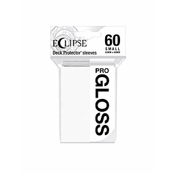 Protector Small Eclipse Gloss Deck Sleeves (60ct) - Blanco