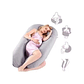 Almohada materna en forma de U GRIS - Miniatura 1