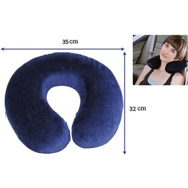 Almohada de Viaje en Forma de U - Azul Oscuro 2