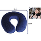 Almohada de Viaje en Forma de U - Azul Oscuro - Miniatura 2