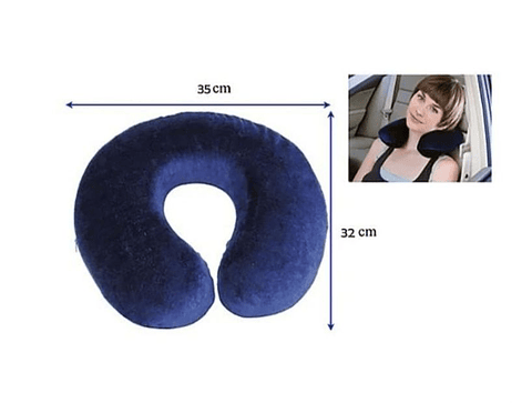 Almohada de Viaje en Forma de U - Azul Claro