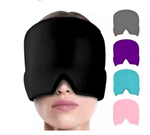 Gorro Compresa de Gel Terapéutico para Migraña - NEGRO