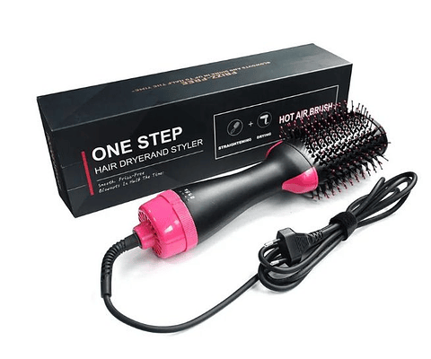 Cepillo Secador Cabello Voluminizador 2 En 1