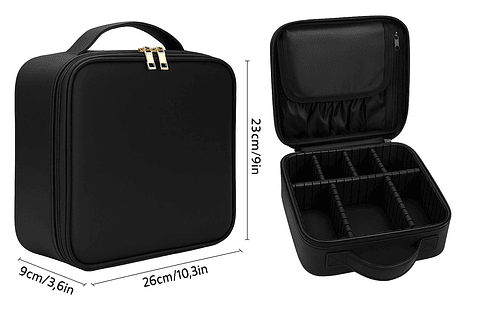 Estuche organizador de maquillaje  Negro