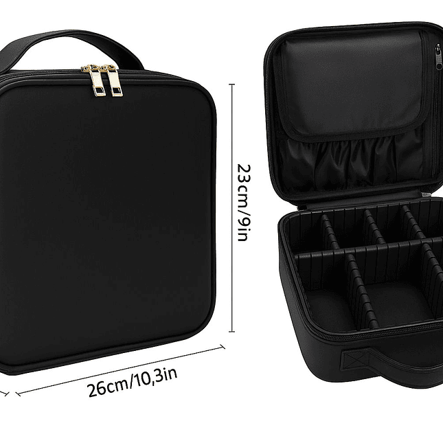 Estuche organizador de maquillaje  Negro 1