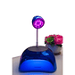 Lámpara LED con press para uñas con diseño moderno en tonos metalizados azul y fucsia - Miniatura 2