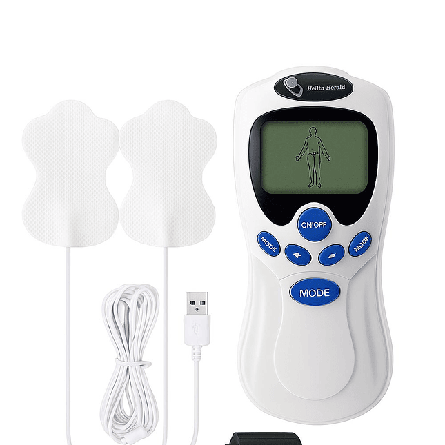 Electroestimulador Digital Terapéutico Multimodal – 4 Pads + Pantalla LCD + Accesorios Completos 2