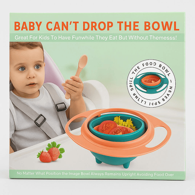 Tazón Giratorio Antiderrames para Bebés  “Baby Can’t Drop the Bowl” 2