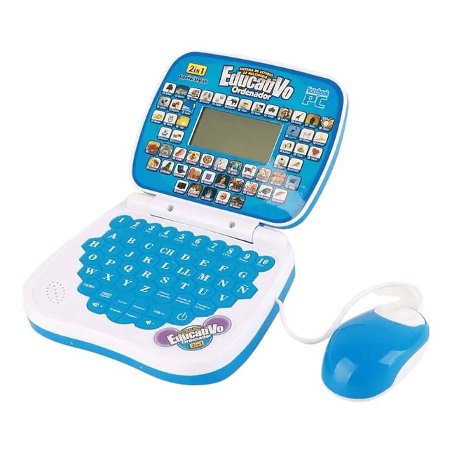 Mini Computadora Educativa 2 en 1 para Niños – Recargable con Mouse 4