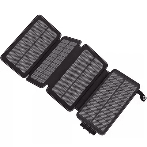 Power Bank Solar 20.000 mAh – Cargador Portátil con 4 Paneles Solares