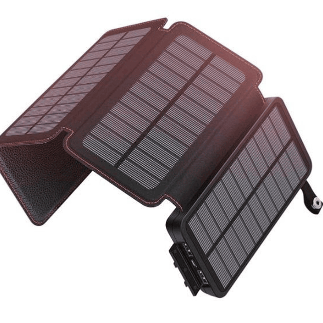 Power Bank Solar 20.000 mAh – Cargador Portátil con 4 Paneles Solares 3