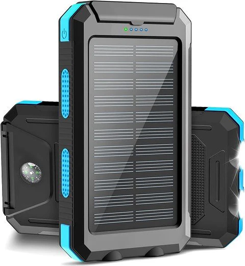 Power Bank Solar G2 20.000 mAh – Con Brújula y Linterna LED