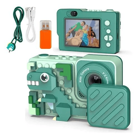Cámara digital 1080P HD verde