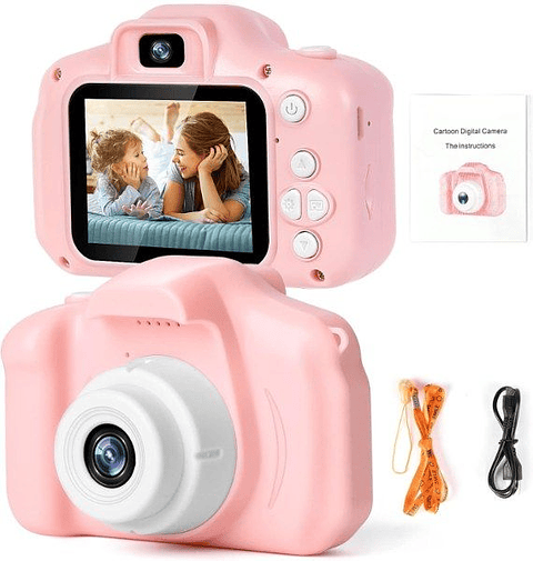 Cámara Digital Infantil con Fotos Video y Memoria Expandible
