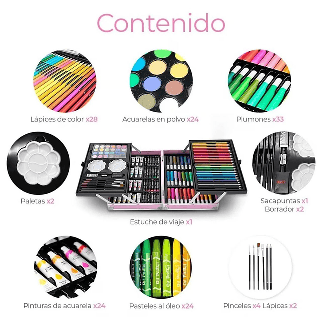 Set de Arte Metálico para Niños – 145 Piezas 2