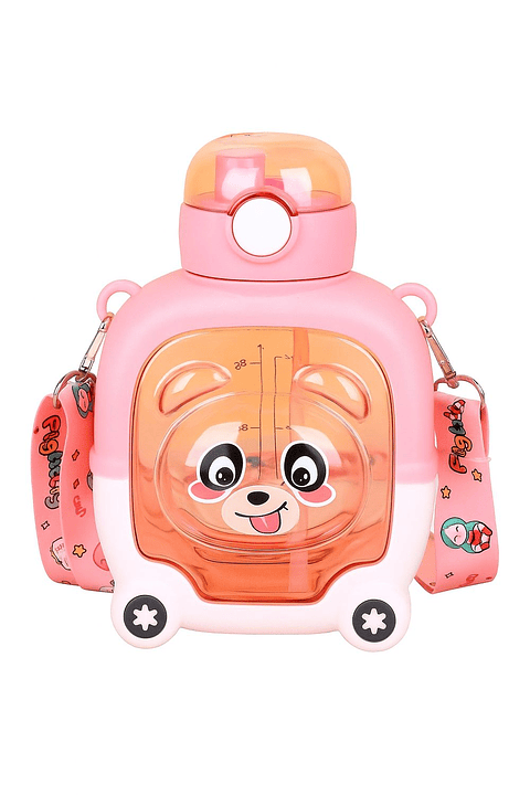 Termo botilito para agua de oso rosado
