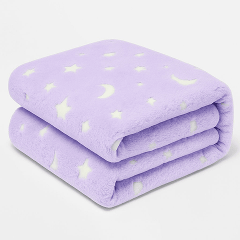 Cobija Luminosa Mágica  Suave Acolchada y Brillante en la Oscuridad