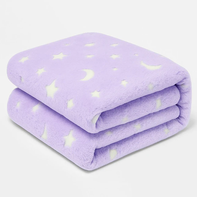 Cobija Luminosa Mágica  Suave Acolchada y Brillante en la Oscuridad 2