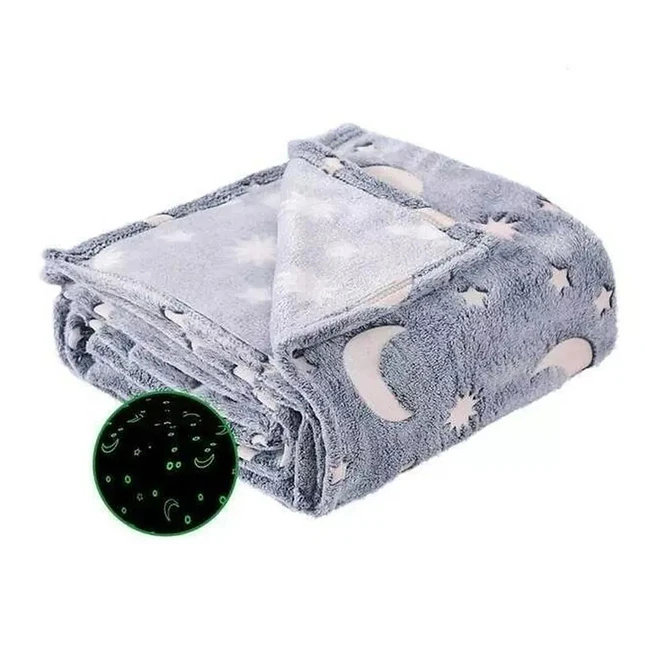 Cobija Luminosa Mágica  Suave Acolchada y Brillante en la Oscuridad 4