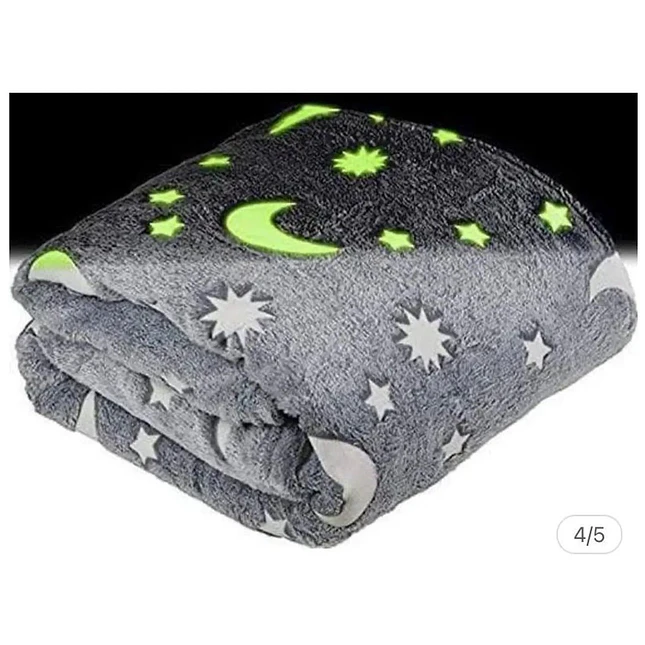 Cobija Luminosa Mágica  Suave Acolchada y Brillante en la Oscuridad 7