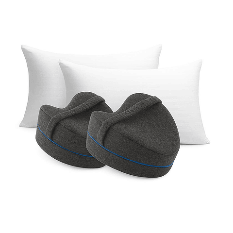 Combo: 2 Almohadas Siliconadas + 2 Almohadas Ortopédicas para Piernas