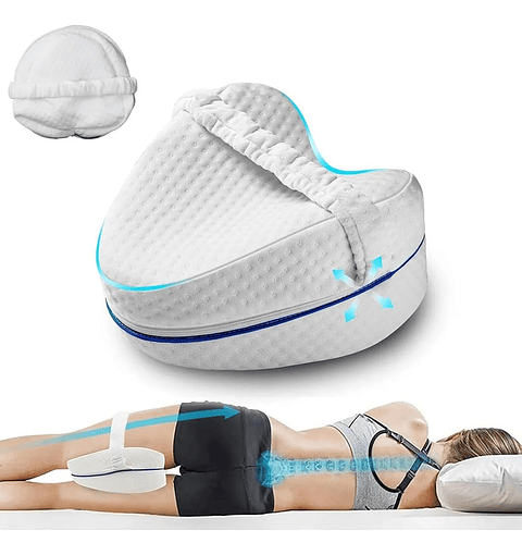 Combo: 2 Almohadas Siliconadas + 2 Almohadas Ortopédicas para Piernas