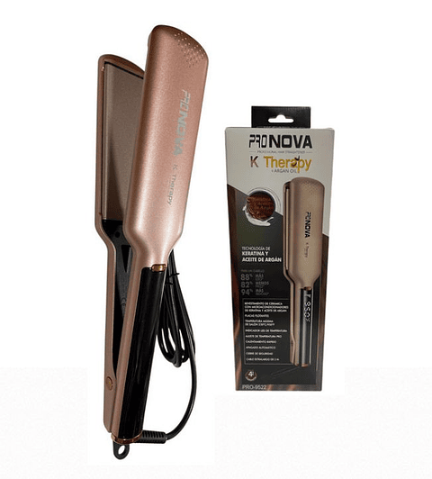 Plancha de Cabello PRONOVA K Therapy con Placas Anchas