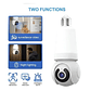 Cámara IP Bombillo con Lámpara  App V380  Visión 360° y Audio Bidireccional - Miniatura 4