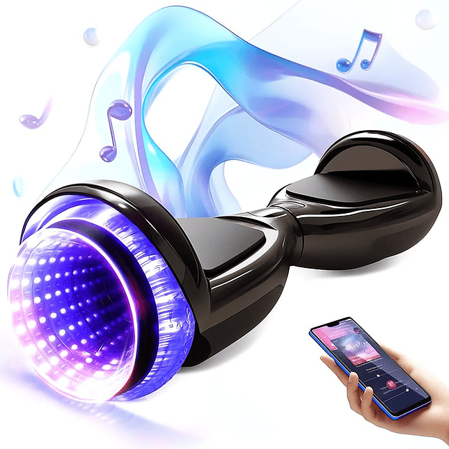 Hoverboard Malumeta Eléctrico 9¨ con Luces LED y Bluetooth 1