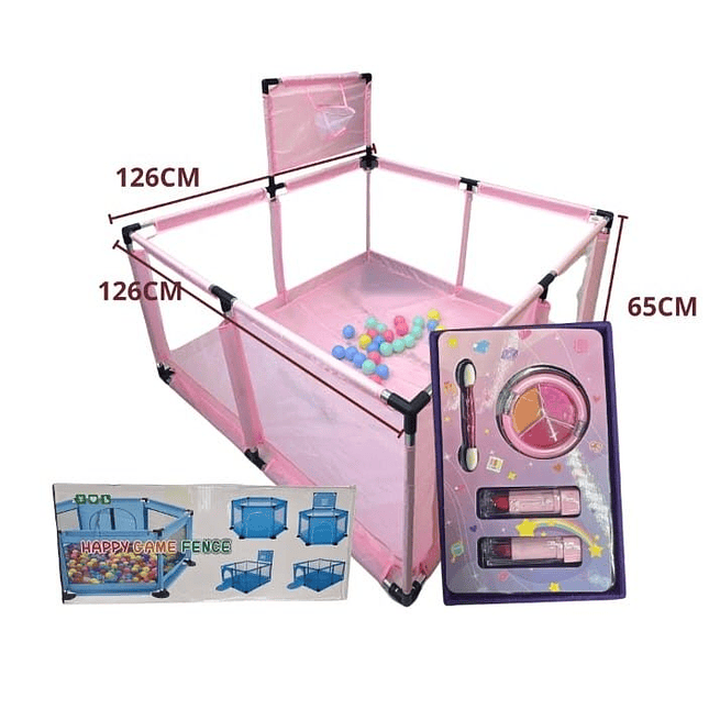 Corral de Juegos para Bebé 126 x 126 cm – Seguro y Resistente 1