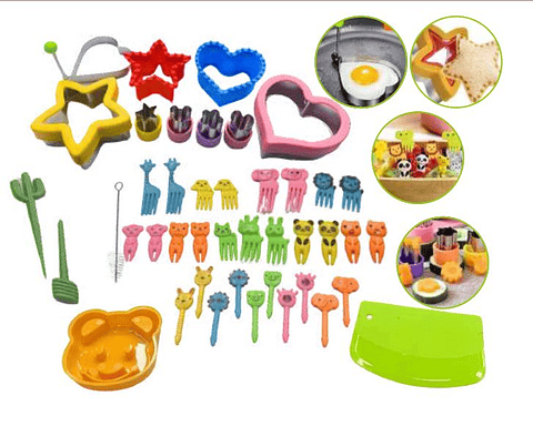 Set de Cortadores de Comida Infantiles con Figuras Divertidas