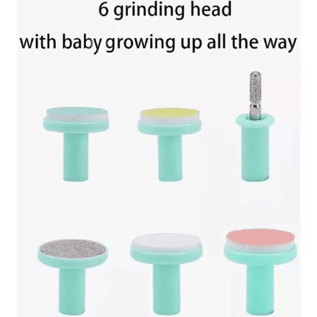 Lima de Uñas Eléctrica 6 en 1 para Bebés y Niños - rosa 3