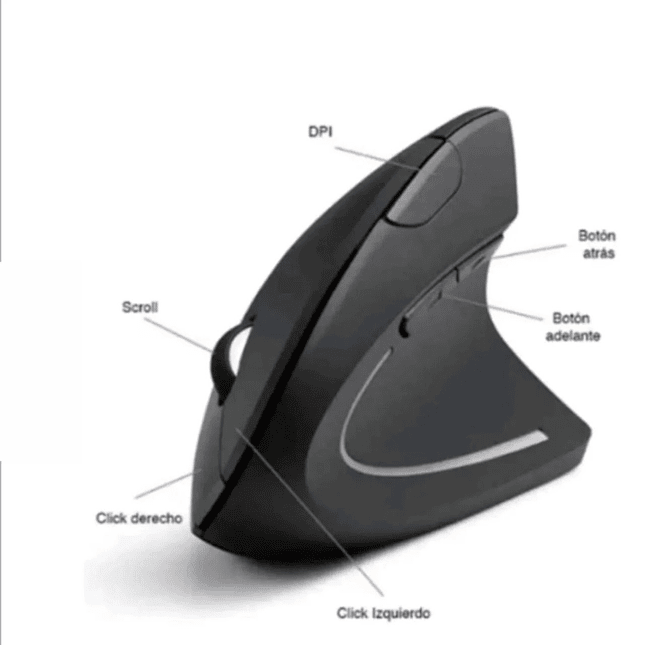 Mouse Ergonomico Recargable Inalambrico  USB 4