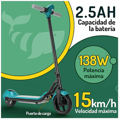 Scooter Eléctrico Infantil con Parlante Bluetooth