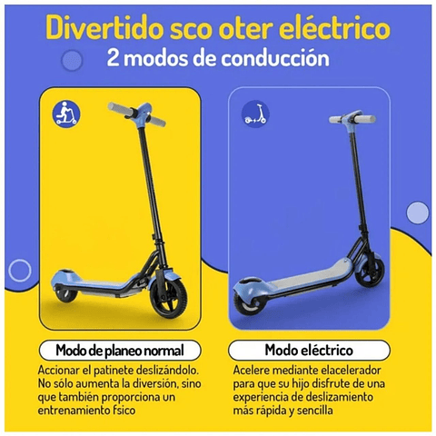 Scooter Eléctrico Infantil con Parlante Bluetooth