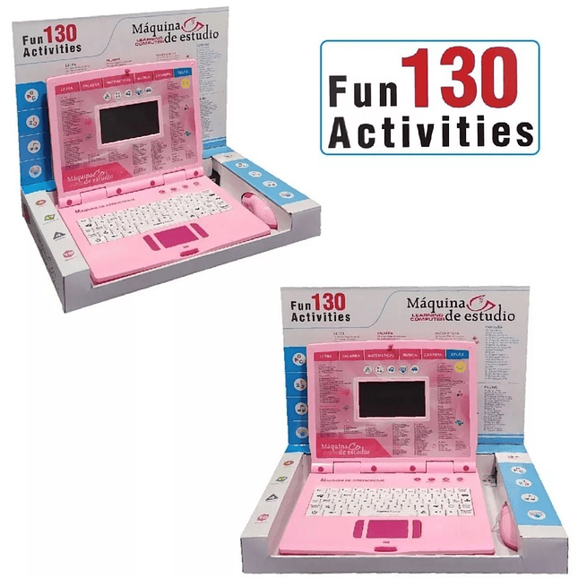 Computador Didáctico Infantil 130 Funciones – Bilingüe con Mouse 3
