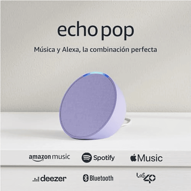 Parlante Bluetooth Amazon Alexa Echo Pop - lila 1